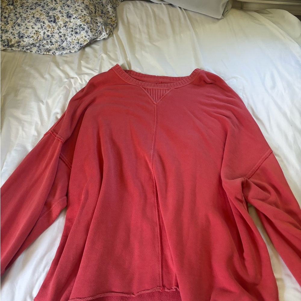 Aerie Vibrant Coral Knit Top